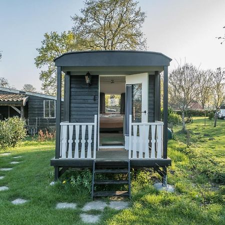 Pipowagen Elsebein Groningen Westerwolde Unieke Ligging Met Eigen Tuin En Vrij Uitzicht Over Veld Naar Natuurgebied Onstwedde 外观 照片