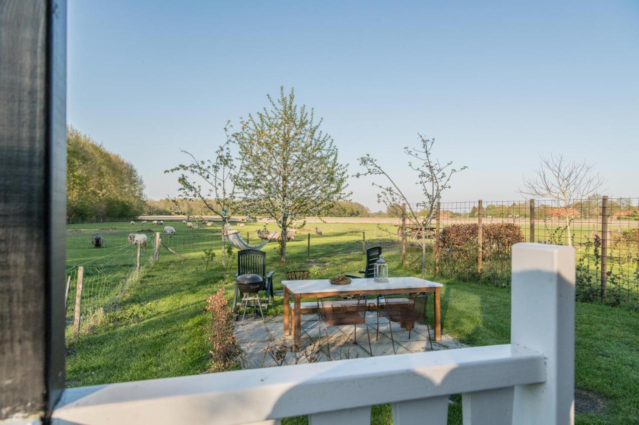 Pipowagen Elsebein Groningen Westerwolde Unieke Ligging Met Eigen Tuin En Vrij Uitzicht Over Veld Naar Natuurgebied Onstwedde 外观 照片